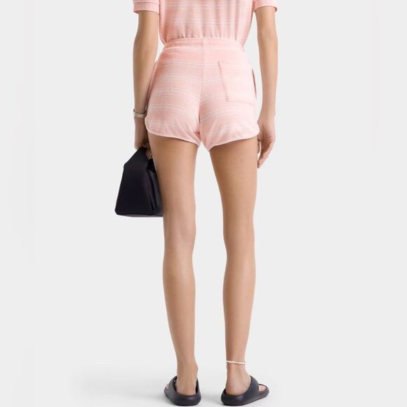 Sporty & Rich SRC Terry Short Set - Pink Dolphin Striped - Picture 3 of 4